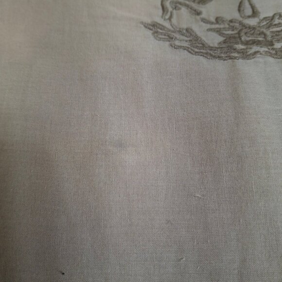 Pin Tuck Smock Dress Size M Cotton Batiste Lined Sleeveless Embroidered Light - Picture 13 of 15